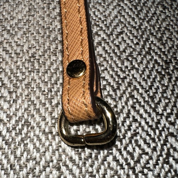 Michael Kors replacement leather strap wristlet coin Wallet Tan/Brown And Gold - Picture 4 of 10